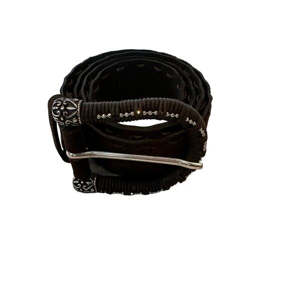 Ralph Gladen brown Leather Buckle Western Belt - Picture 1 of 7